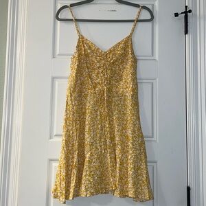 Yellow & White Floral Dress